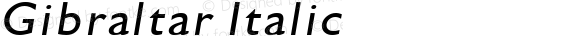 Gibraltar Italic