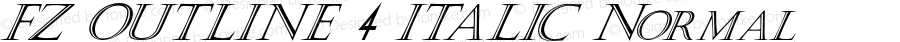 FZ OUTLINE 4 ITALIC