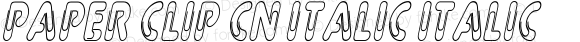 Paper Clip Cn Italic Italic