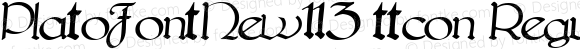 PlatoFontNew113 ttcon Regular Altsys Metamorphosis:10/27/94