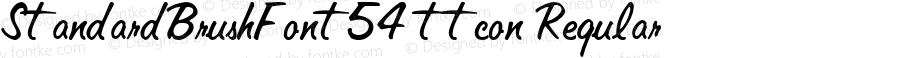 StandardBrushFont54 ttcon Regular Altsys Metamorphosis:10/27/94