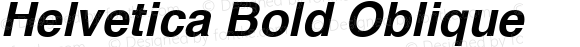 Helvetica Bold Oblique