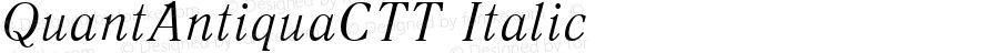 QuantAntiquaCTT Italic