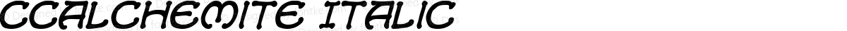 CCAlchemite Italic