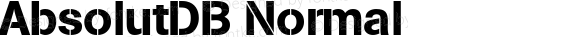 AbsolutDB Normal Altsys Fontographer 4.0.3 7.9.1994
