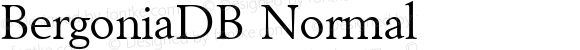 BergoniaDB Normal Altsys Fontographer 4.0.3 8.9.1994