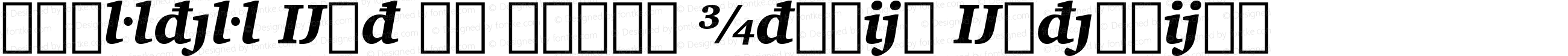 Charter Ext BT Black Italic Extension