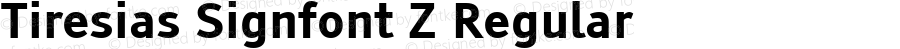 Tiresias Signfont Z Regular