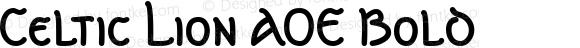 Celtic Lion AOE Bold Macromedia Fontographer 4.1.2 1/8/01