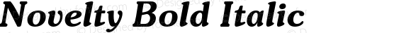 Novelty Demi Italic