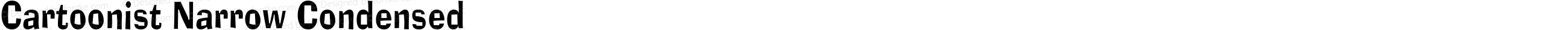 Cartoonist Narrow Condensed