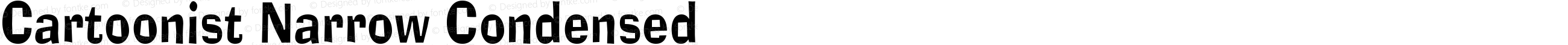 Cartoonist Narrow Condensed