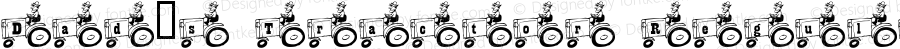 Dad's Tractor Regular Macromedia Fontographer 4.1 3/18/01
