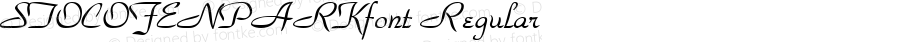 STOCOFENPARKfont Regular Altsys Fontographer 3.5  3/29/01