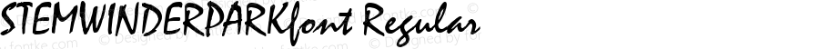 STEMWINDERPARKfont Regular Altsys Fontographer 3.5  3/29/01