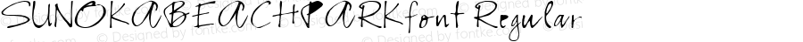 SUNOKABEACHPARKfont Regular Altsys Fontographer 3.5  3/29/01
