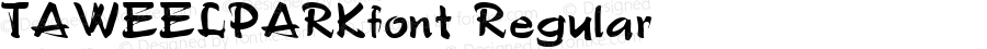 TAWEELPARKfont Regular Altsys Fontographer 3.5  3/29/01