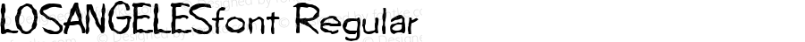 LOSANGELESfont Regular Altsys Fontographer 3.5  4/3/01