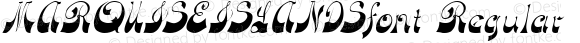 MARQUISEISLANDSfont Regular Altsys Fontographer 3.5  4/3/01