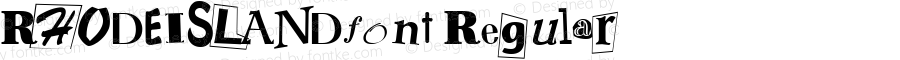 RHODEISLANDfont Regular Altsys Fontographer 3.5  4/4/01