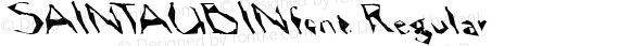 SAINTAUBINfont Regular Altsys Fontographer 3.5  4/4/01