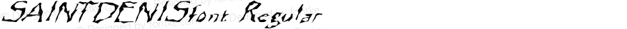 SAINTDENISfont Regular Altsys Fontographer 3.5  4/4/01