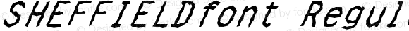 SHEFFIELDfont Regular Altsys Fontographer 3.5  4/4/01