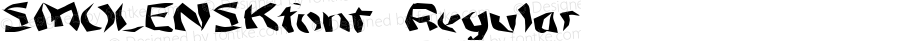 SMOLENSKfont Regular Altsys Fontographer 3.5  4/4/01