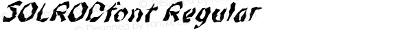 SOLRODfont Regular Altsys Fontographer 3.5  4/4/01