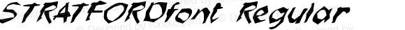 STRATFORDfont Regular Altsys Fontographer 3.5  4/4/01