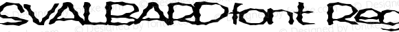 SVALBARDfont Regular Altsys Fontographer 3.5  4/4/01