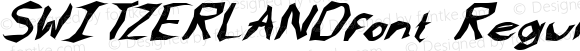 SWITZERLANDfont Regular Altsys Fontographer 3.5  4/4/01
