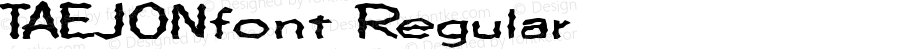 TAEJONfont Regular Altsys Fontographer 3.5  4/4/01