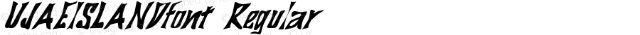 UJAEISLANDfont Regular Altsys Fontographer 3.5  4/4/01