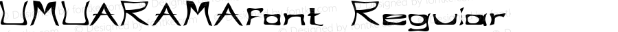 UMUARAMAfont Regular Altsys Fontographer 3.5  4/4/01