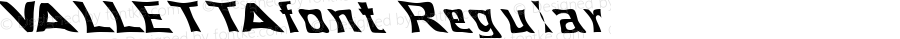 VALLETTAfont Regular Altsys Fontographer 3.5  4/4/01