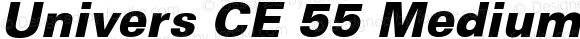 Univers CE 55 Medium Bold Italic