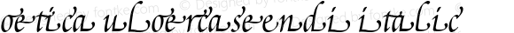 Poetica SuppLowercaseEndI Italic