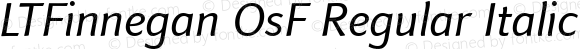 LTFinnegan OsF Regular Italic
