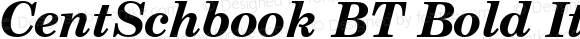 CentSchbook BT Bold Italic