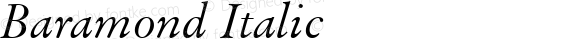 Baramond Italic