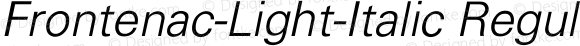 Frontenac-Light-Italic Regular