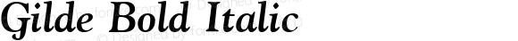 Gilde Bold Italic