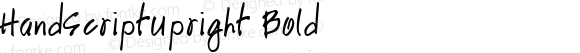 HandScriptUpright Bold