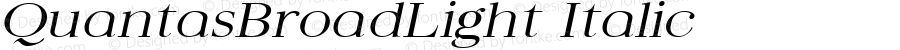 QuantasBroadLight Italic