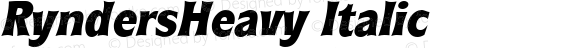 RyndersHeavy Italic