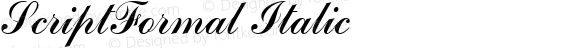 ScriptFormal Italic