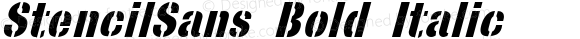StencilSans Bold Italic