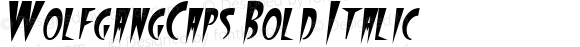 WolfgangCaps Bold Italic