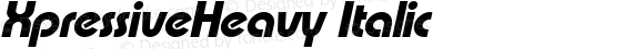 XpressiveHeavy Italic